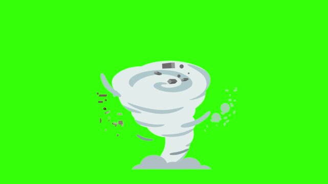 2D Tornado Animation Storm Wind Effect