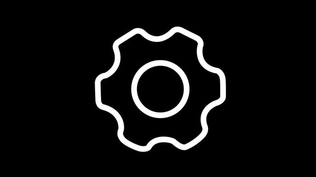 Settings and Configuration Gear Icon Animation