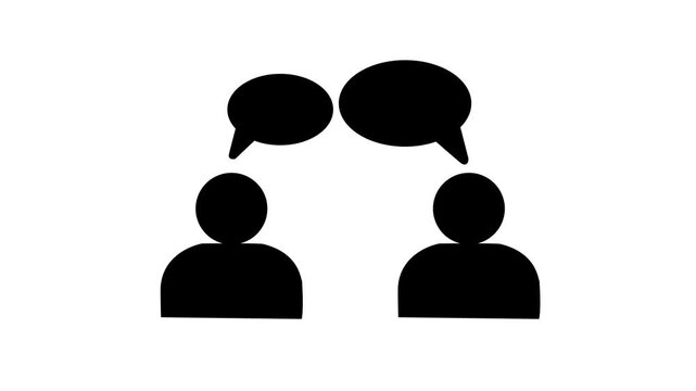 Business Communication and Chat Conversation Outline Icon