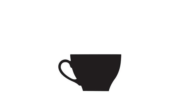 Colorful Beverage Cup Symbol Animation