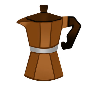 coffee maker isolated on white background