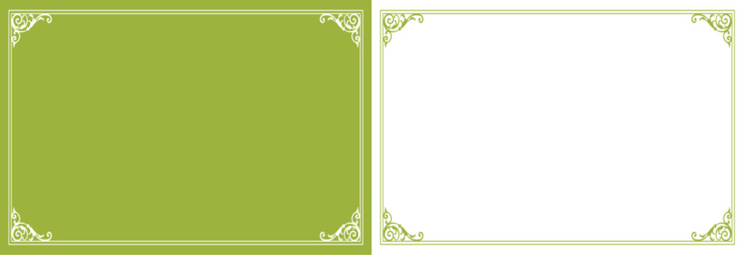 Romantic gorgeous adult-cute antique frame