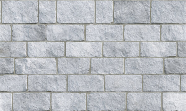 Pale grey ashlar stone wall texture with staggered rectangular blocks, rough mineral surface, and seamless masonry pattern for architectural background design