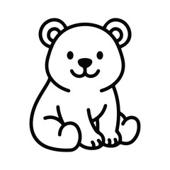 Fototapeta premium Cute Teddy Bear Cartoon Illustration