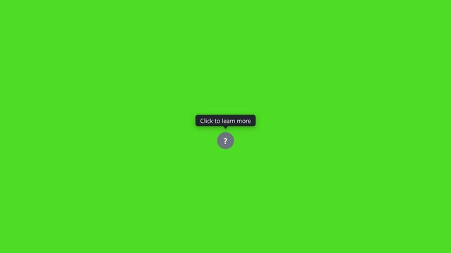 UI tooltip popup animation vertical, help icon hint bubble reels