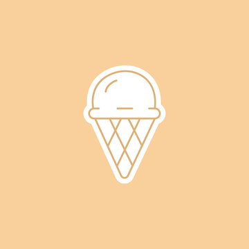 Icon Design Line Minimalist Stiker