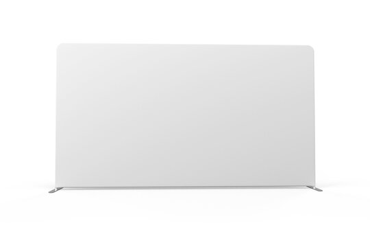 Expo trade show display banner stand backdrop Minimalist mockup 3d rendering