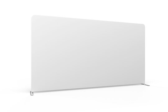 Expo trade show display banner stand backdrop Minimalist mockup 3d rendering
