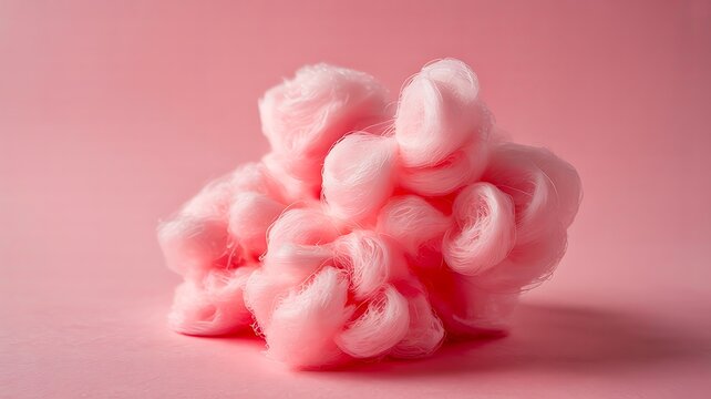 Pink human brain concept made from soft cloudlike forms