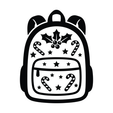 Holiday Backpack School Clipart