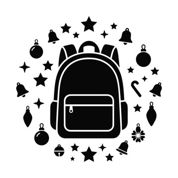 Holiday Backpack Decorative Silhouette