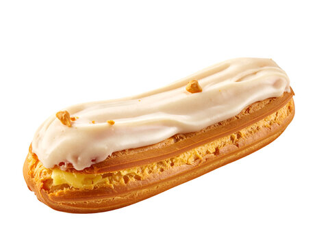&Eacute;clair isolated on transparent background