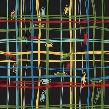 Colorful Abstract Line Pattern