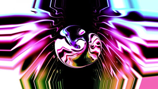 Vivid Holographic Multi-Color Liquid Gold Pour and Mesh Flowing Abstract Background 4K