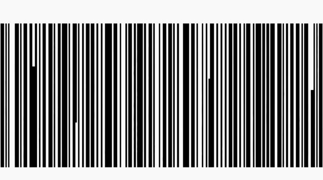 A standard black and white barcode pattern for retail product identification and inventory tracking.