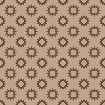 Diriyah Inspired Series: Twelve Point Star Rosette Seamless Pattern in Wall and Timber