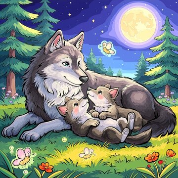 wolf of the night