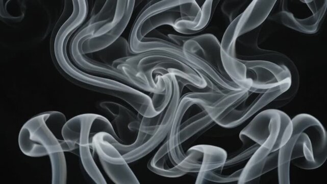smoke on black
