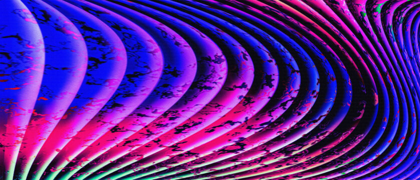 Abstract background featuring flowing curved lines with vibrant neon blue and pink gradient color transitions