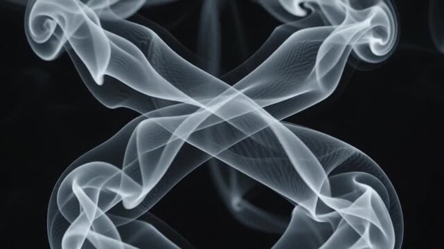 smoke on black background