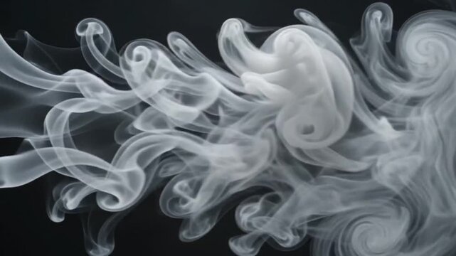 smoke on black background