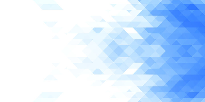 Abstract Blue Geometric Background With Triangular Pattern for Technology and Corporate Design