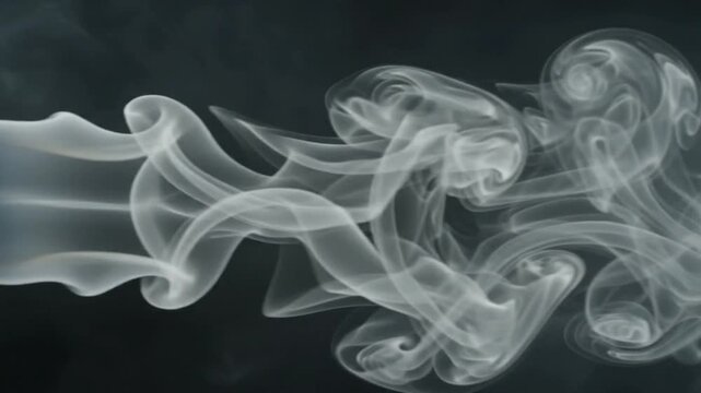 smoke on black