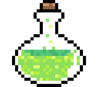 pixel art potion bottle 