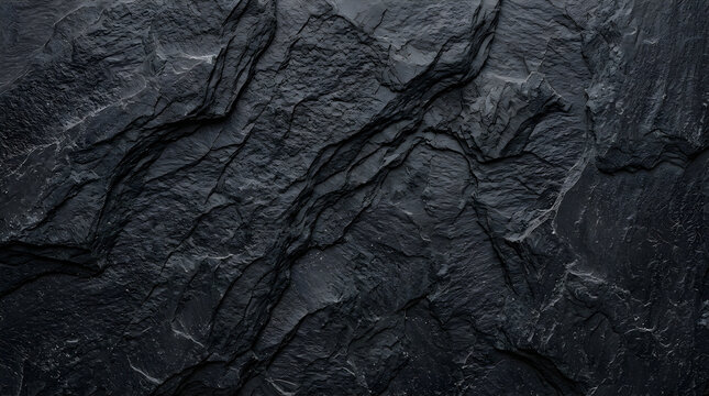 Dark black slate stone texture background