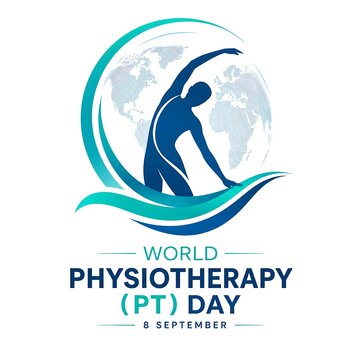 World physiotherapy day vector illustration