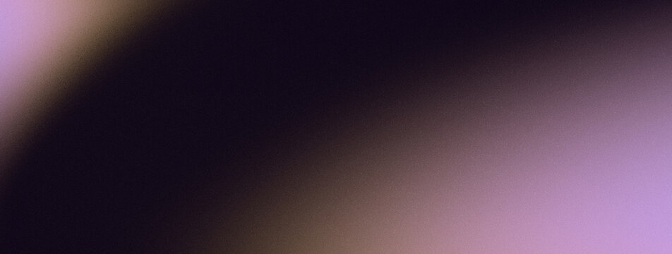 Abstract Dark Midnight Purple, Muted Mauve, Soft Lilac Pink, and Charcoal Black Gradient Background Featuring Heavy Grainy Noise Texture with Smooth Diagonal Glow