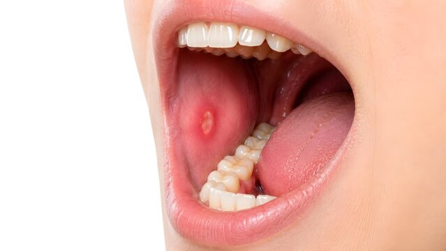 Oral Ulcer Canker Sore Inside Mouth