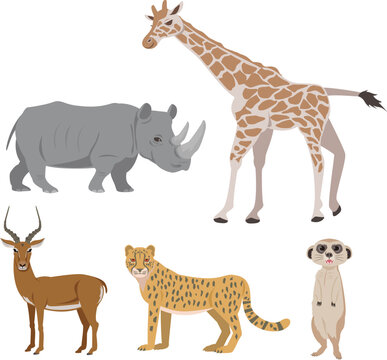 サバンナの動物達
