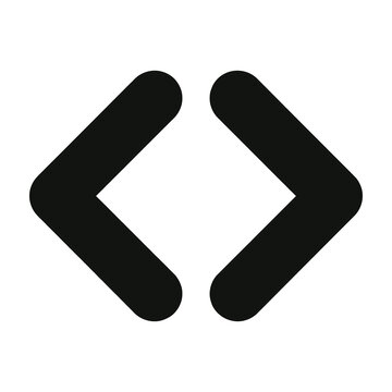 Code brackets icon representing programming development and software engineering