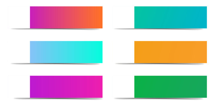 Vibrant rectangles colorful bars for design and branding transparent background