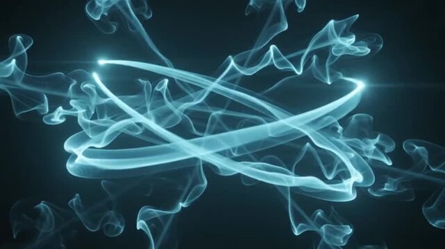 abstract blue smoke