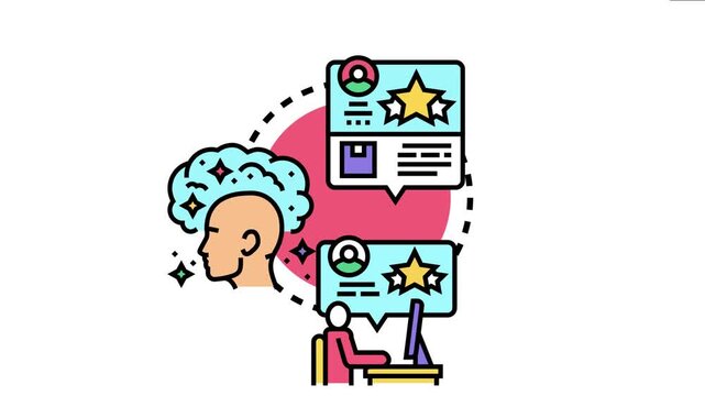 Author receiving online feedback and reviews, processing information for creative improvements, and implementing changes in their work for enhanced quality and recognition