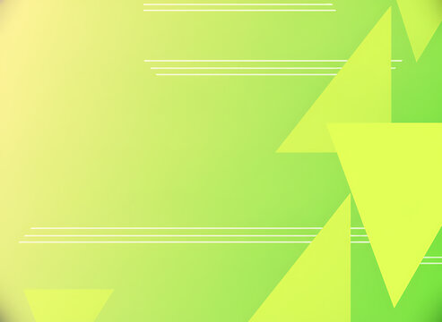 Abstract Green Background with Geometric Triangles for a Modern