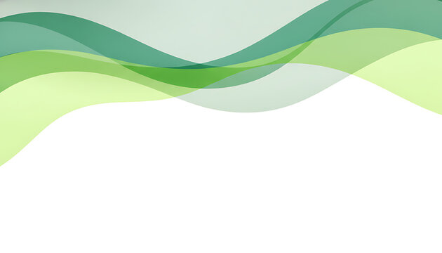 Modern Green Background Wave Template with Copy Space for Corporate