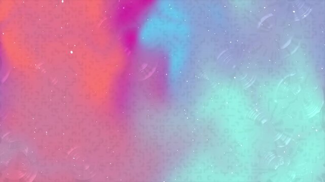 Abstract background with vibrant colorful gradients and subtle grainy texture overlay.