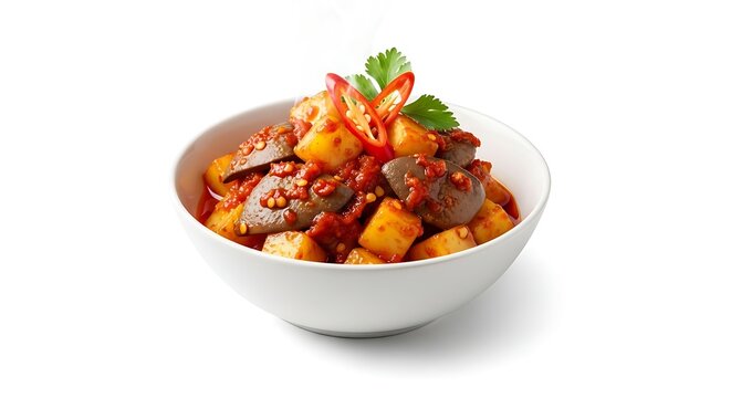 Minang-Style Potato and Chicken Liver Gizzard Balado