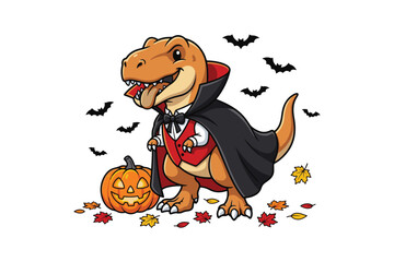 Halloween Vampire  vampire trex Vector © somaiya