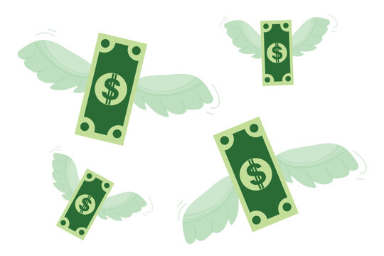 Flying Money with Wings