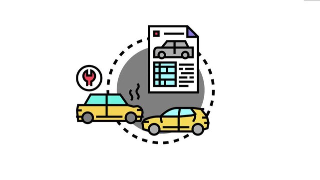 Automobile technical system status is analyzing, diagnosing vehicle issues and providing service for car repair, maintenance, and diagnostics