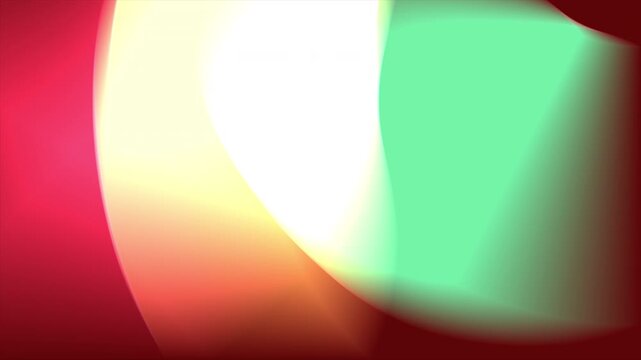Looping abstract background of bright yellow pink green light curves art. Suitable for presentations, motion graphics, websites, and social media.