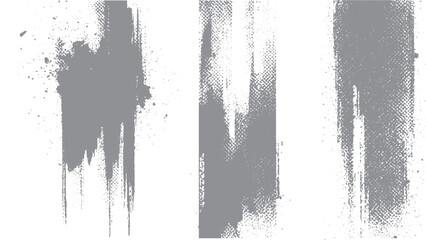 Obraz premium Grunge square texture with faded stipple pattern Black grainy overlay with dissolving distressed effect