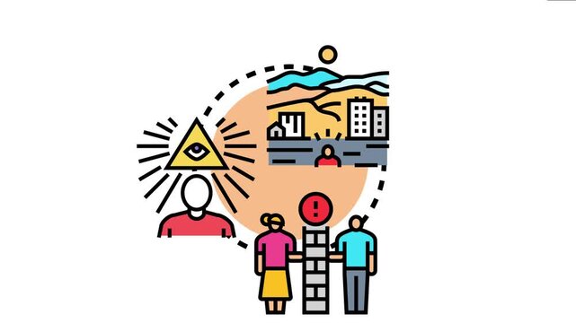 Individual experiencing isolation in an urban environment, observing signs of emotional separation and seeking connection, symbolizing mental health challenges and social distancing