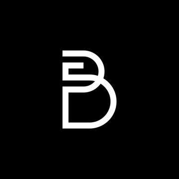 Bold, modern, and futuristic 'BS or SB' abstract lettermark. Unique geometric line design, perfect for cybersecurity, biotech, and IT networks.