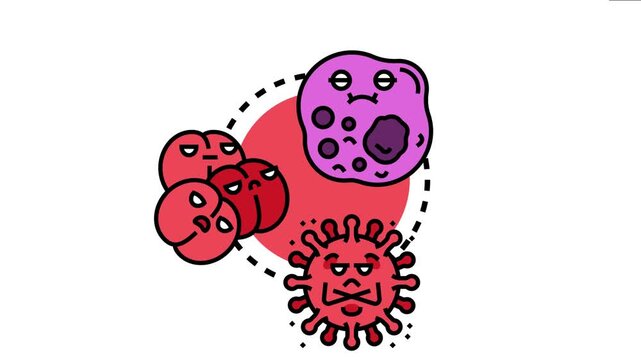 Bacterial virus screening detecting pathogens, analyzing cell infection, and identifying microorganism interaction in a medical laboratory or scientific research environment