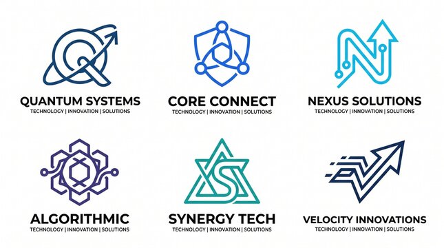 Set of vector logo elements.